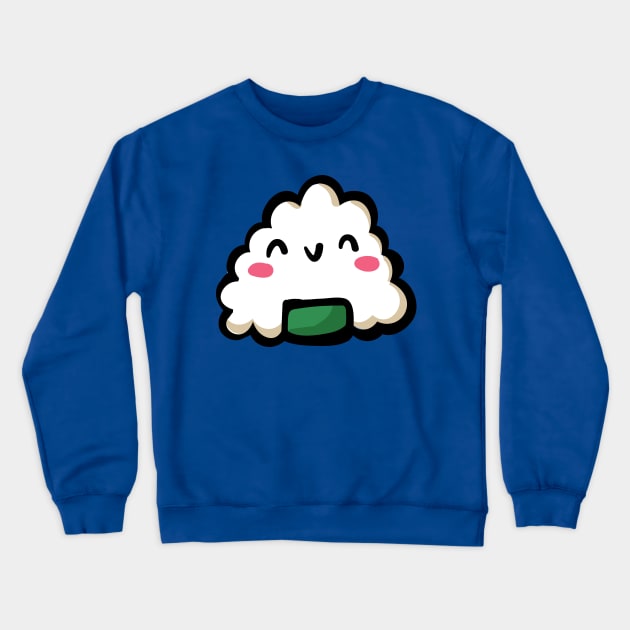 Rice Ball Dude Crewneck Sweatshirt by EmcgaugheyDesigns